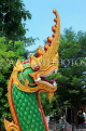 Thailand, PHUKET, Karon Temple (Wat Suwan Khiri Khet), guardian Naga (serpent), THA3659JPL