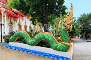 Thailand, PHUKET, Karon Temple (Wat Suwan Khiri Khet), guardian Naga (serpent), THA3660JPL