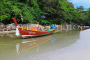 Thailand, PHUKET, Kata Beach, traditional fishing boat, THA3817JPL