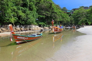 Thailand, PHUKET, Kata Beach, traditional fishing boats, THA3810JPL