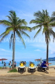 Thailand, PHUKET, Patong Beach, Jet Skis and coconut trees, THA4038JPL