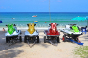 Thailand, PHUKET, Patong Beach, Jet Skis on beach, THA4125JPL