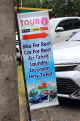 Thailand, PHUKET, Patong Beach, advertisement board for tourists, THA4043JPL