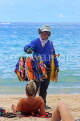 Thailand, PHUKET, Patong Beach, beach vendor and sunbather, THA4077JPL