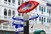 Thailand, PHUKET, Patong Beach, direction signs, THA4160JPL