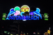 Thailand, PHUKET, Patong Beach, sign at night, THA4159JPL