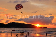 Thailand, PHUKET, Patong Beach, sunset, dusk, Parasailing, THA4072JPL