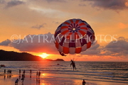 Thailand, PHUKET, Patong Beach, sunset, dusk, Parasailing, THA4073JPL