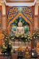 Thailand, PHUKET, Wat Chalong, Pagoda, shrine hall, Buddha statue, THA3928JPL