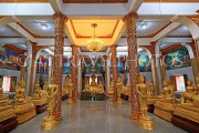 Thailand, PHUKET, Wat Chalong, Pagoda, shrine hall, Buddha statue, THA3935JPL