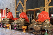 Thailand, PHUKET, Wat Chalong, temple site, Main Hall, Buddha statues, THA3951JPL