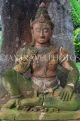 Thailand, PHUKET, Wat Chalong, temple site gardens, statue, THA3940JPL