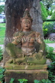 Thailand, PHUKET, Wat Chalong, temple site gardens, statue, THA3941JPL