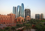 UAE, ABU DHABI, Emirates Palace Hotel and Etihad Towers, UAE593JPL