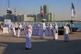 UAE, ABU DHABI, The Corniche, men performing a traditional cultural show, UAE687JPL