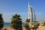 UAE, DUBAI, Burj al Arab Hotel, and beach, UAE333JPL