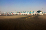 UAE, DUBAI, Dubai Airport, Emirates aircrafts at gates, UAE302JPL