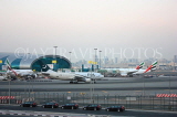 UAE, DUBAI, Dubai Airport, Emirates aircrafts at gates, UAE414JPL
