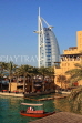 UAE, DUBAI, Madinat Jumeirah and Burj al Arab Hotel, Abra water taxi, UAE350JPL