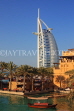 UAE, DUBAI, Madinat Jumeirah and Burj al Arab Hotel, Abra water taxi, UAE354JPL