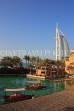 UAE, DUBAI, Madinat Jumeirah and Burj al Arab Hotel, Abra water taxis, UAE356JPL