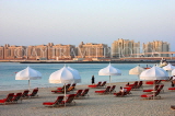 UAE, DUBAI, One & Only Royal Mirage Hotel, beach, sunbeds and sunshades, UAE550JPL