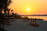 UAE, DUBAI, One & Only Royal Mirage Hotel, beach at sunset, UAE554JPL