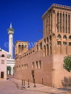UAE, DUBAI, Wind Towers and Shalikh Rashid Mosque Minaret, DUB242JPL