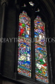 UK, Cambridgeshire, CAMBRIDGE, St John's College, Chapel, stained glass window, UK34916JPL