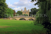 UK, Cambridgeshire, CAMBRIDGE, St John's College, and bridge, UK35014JPL