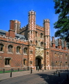 UK, Cambridgeshire, CAMBRIDGE, St John's College, entrance facade, Great Gate,, UK5119JPL