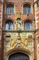 UK, Cambridgeshire, CAMBRIDGE, St John's College, entrance facade, Great Gate, UK34909JPL