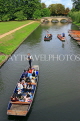 UK, Cambridgeshire, CAMBRIDGE, punting in River Cam, punting tours, UK34948JPL