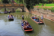 UK, Cambridgeshire, CAMBRIDGE, punting in River Cam, punting tours, UK34954JPL