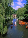 UK, Cambridgeshire, CAMBRIDGE, punting in The Backs, River Cam, UK5121JPL