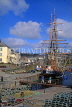 UK, Cornwall, CHARLESTOWN, port and tall ship, UK5840JPL