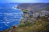 UK, Cornwall, Lands End, Sennon Cove rock formations and cliffs, UK5838JPL