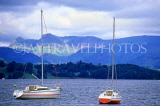 UK, Cumbria, Ambleside, sailboats on Lake Windermere, UK6004JPL
