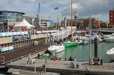 UK, Hampshire, PORTSMOUTH, Gunwharf Quays, Mike Perham's yacht at marina, 29 Aug 09, UK6683JPL