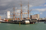 UK, Hampshire, PORTSMOUTH, HMS Warrior and waterfront, UK6656JPL