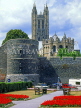 UK, Kent, CANTERBURY, Canterbury Cathedral and city walls, CTB218JPL