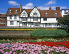 UK, Kent, CANTERBURY, West Gate Gardens and River Stour, timber framed houses, CTB213JPL
