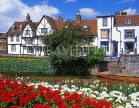 UK, Kent, CANTERBURY, West Gate Gardens and River Stour, timber framed houses, CTB215JPL