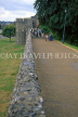 UK, Kent, CANTERBURY, people walking along city walls, CTB252JPL