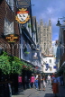 UK, Kent, CANTERBURY, town centre street and Cathedral, CTB260JPL