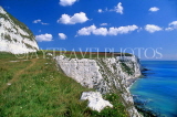 UK, Kent, DOVER, Eastern white cliffs towards Langdon Cliffs, DOV170JPL
