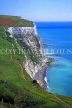 UK, Kent, DOVER, Eastern white cliffs towards Langdon Cliffs, DOV178JPL
