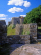 UK, Kent, Dover, DOVER CASTLE, castle walls and Peverell's Tower, DOV117JPL