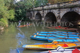 UK, Oxfordshire, OXFORD, punts and rowing boats, by Magdalen Bridge boathouse, UK13030JPL