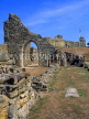 UK, Sussex, HASTINGS, Hastings Castle ruins, HAS06JPL